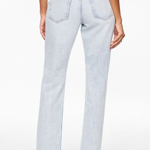 Dynamite black distressed straight leg jeans - Picture 5 of 6